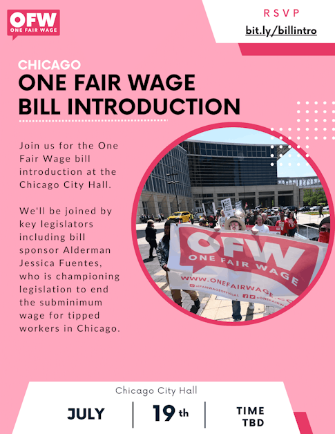 One Fair Wage Bill Introduction Chicago · Mobilize